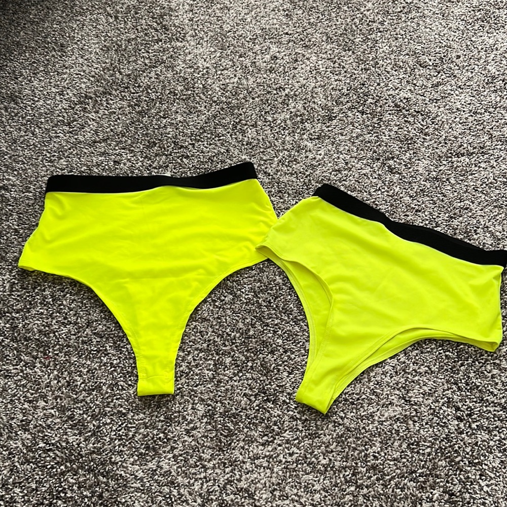 Neon high waisted rave bottoms